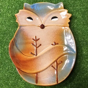 NUOVO Gibson Autunno Decorazione Casa Ceramica Volpe Piatto Biscottiera Trinket Piatto 9" - Foto 1 di 6