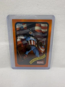 CAPTAIN AMERICA #185 Orange /25 2025 Topps Chrome Marvel - Picture 1 of 2