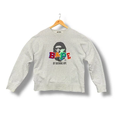 A Bathing Ape Jumper, Grey, XL - Image 1 of 3