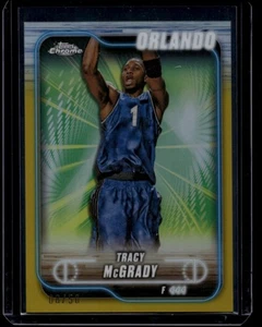 2024-25 Topps Chrome Basketball Tracy McGrady #42 rifrattore oro /50 - Foto 1 di 2