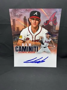Cam Caminiti Autograph Signed 8x10 Photo Top Prospect Atlanta Braves - Picture 1 of 2
