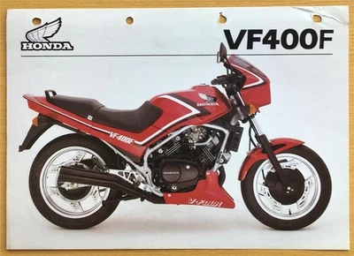 HONDA VF400F Super Sports Motorcycle Sales Specification Leaflet April 1983 - Image 1 of 2