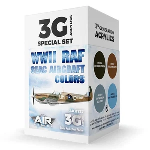 AK Interactive 3rd Gen Aircraft Paint Set - WWII RAF SEAC Aircraft Colors Set - Bild 1 von 2