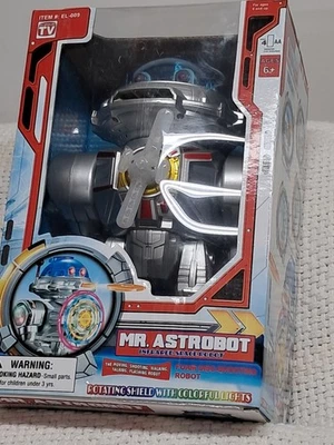 Rare NOS Mr. Astrobot Infrared Space Robot Rotating Shield Shoot Walk Talk Flash - Image 1 of 4