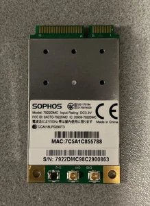 WiFi-Modul Sophos 7922DMC WLAN AC FCC ID 2ACTO-7922DMC für SG/XG 135w Rev. 3 - Bild 1 von 2