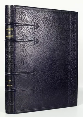 📖 MUSSET-LES NUITS-1905-EX  NUM 1/30 sur JAPON ANCIEN-RELIURE PLEIN MAROQUIN - Photo 1/4