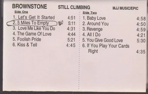 BROWNSTONE CASSETTE TAPE: "STILL CLIMBING" PROMO 1996 - Picture 1 of 5