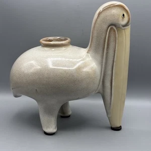 Vtg MCM Pelican Vase Mexican Coastal Pottery Rare Mid Century Modern Mexico 11" - Picture 1 of 7