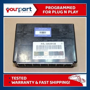 06-13 GM CHEVROLET BCM BODY CONTROL MODULE OEM 20939138 TESTED PROGRAMMED TO VIN - Picture 1 of 8