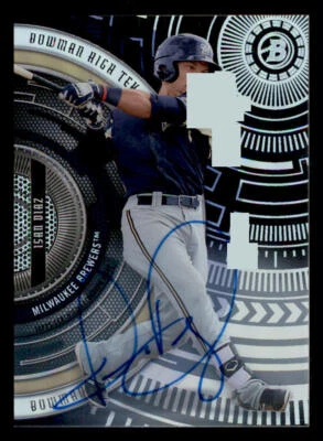 2017 Bowman High Tek AUTO #BHTID Isan Diaz - Image 1 of 2