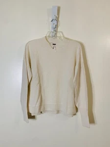 Free People mock neck pullover cashmere sweater cream NWOT size XS - Picture 1 of 10