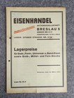 Lagerpreise Eisenhandel Aktiengesellschaft Breslau 1931 alte Preisliste