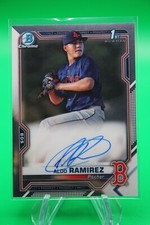 2021 Bowman Chrome Aldo Ramirez Autograph 1st Bowman Boston Red Sox
