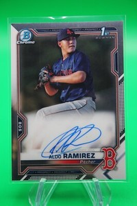 2021 Bowman Chrome Aldo Ramirez Autograph 1st Bowman Boston Red Sox