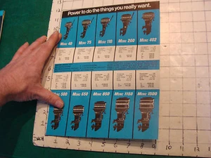 Vintage CLEAN Boat CATALOG/paper: MERCURY 1974 zone 3 price list - Picture 1 of 2