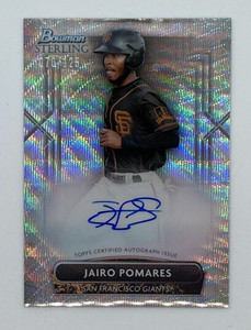 2022 Bowman Sterling Baseball Jairo Pomares Wave Refractor /125 Giants #PA-JP