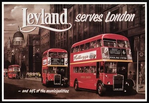 Leyland serviert London Transport Kelloggs Corn Flakes Postkarte - Bild 1 von 2
