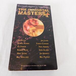 The Immortal Masters VHS 1996 Documentary Karate in the United States Bruce Lee