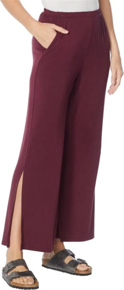 Pantalón de salón Retreat Rhonda Shear con bolsillos rosa oscuro XL NUEVO SIN ETIQUETAS (102) Foto 1 de 1