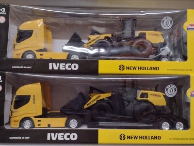 Iveco truck + New Holland Construction Tractor W170B 1/26 scale Toy from Brazil - Image 1 of 3