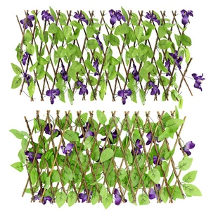 30x200cm Artificial Leaf Screening Leaves Privacy Garden Fence Faux Ivy Panel - Picture 1 of 15