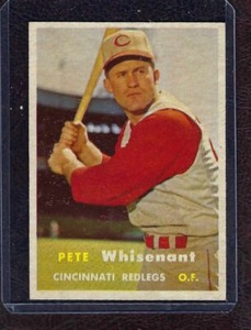 1957 Topps Baseball Card #373 Pete Whisenant, Cincinnati Reds, EX-MT!