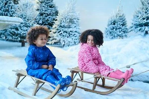 Regatta Kids Penrose Fleece Lined Snowsuit All In One Water Repellent Girls Boys - Picture 1 of 9
