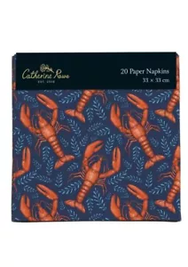 Catherine Rowe Lobsters Pack of 20 Paper Napkins - Picture 1 of 1