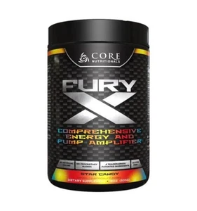 Core Nutritionals Fury X ORIGINAL Pre Workout 20 Serv - Star Candy *MILD CLUMP* - Picture 1 of 2
