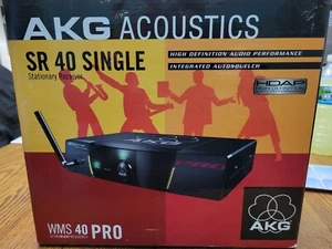 AKG WMS 40 PRO Single PRO SR 40 Stationary Receiver w/ Power Supply New Open Box - Picture 1 of 7