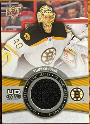 2015-16 Upper Deck UD Game Jersey Tuukka Rask #GJ-TR Boston Bruins - Image 1 of 2