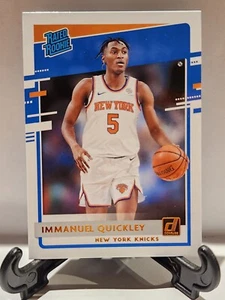 2021 Panini Donruss Basketball Rated Rookie Immanuel Quickley Gold #213 Raptors  - Picture 1 of 2