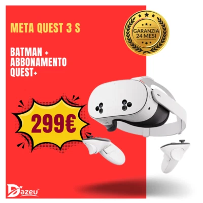 META Quest 3S 128 GB+Bundle Cardboard Hero di Gorilla Tag