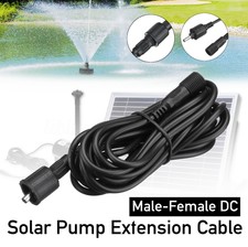 3m DC Male to Female Extension Cable For Solar Pump Garden Pond Submersible Kit
