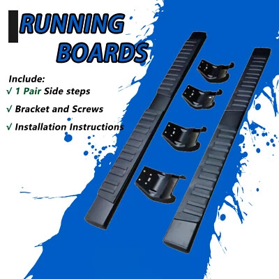 Se adapta a Ford F150 F250 F350 2009-2014 estribo peldaño lateral barra Nerf negra  Foto 1 de 4