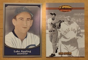 Luke Appling (2) 1990 Pacific #3 & 1993 TWCC #26 Chicago Cubs HOF Star EX-NM