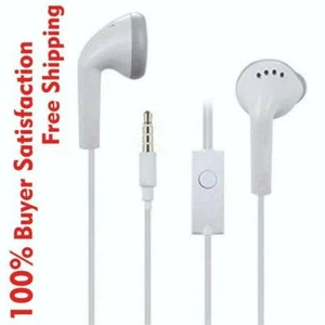 For Samsung Handsfree Headphones Earphones Earbud with Mic White 3.5mm NEW AU - Picture 1 of 12