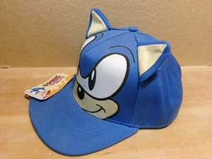 Sonic The Hedgehog Snapback Adjustable Hat Cap 3D Ears Sega concept one - Picture 1 of 15