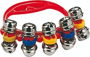 Coloured Hand Bells with 10 Jingles - FREE DELIVERY - Picture 1 of 1