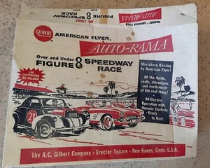 Juego de pista de carreras vintage Gilbert American Flyer otoño Rama - Imagen 1 de 6