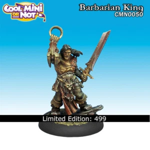 RARE OOP Coolminiornot Limited edition Barbarian King - Picture 1 of 5