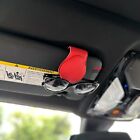 Universal Leather Magnetic Sunglass Holder Clip  Sun Visor Car Storage Organizer