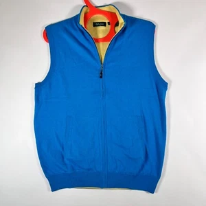 Bobby Jones Collection Cotton / Merino Wool / Cashmere Golf Sweater Vest Medium - Picture 1 of 21