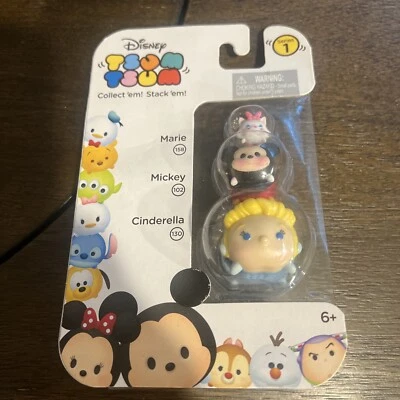 2016 Disney Tsum Tsum 3 bonecos pacote série 1 - Margarida, gato de Cheshire e Cinderela - Imagem 1 de 2
