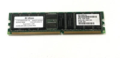 Sun 370-4939 512MB PC2100 DDR-266MHz 184 Pin Memory Infineon HYS72D64500GR - Image 1 of 3