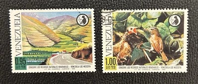 Venezuela: 1968. Juego de 2 Airmail SC # C1004, C1005, usados. #10-02093 Foto 1 de 2