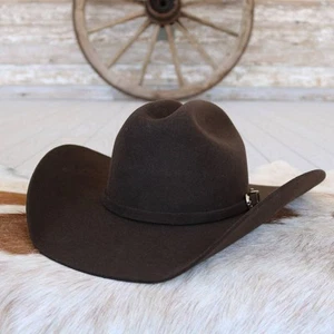 Justin 3X Brown Wool Cowboy Hat - Laredo - Picture 1 of 3
