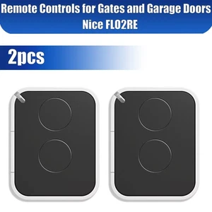 2 Piezas Transmisor De Mano Puerta De Garaje Para Nice ON2E 2 Comandos Transmisor De Mano FLOR 433 MHz - Imagen 1 de 3