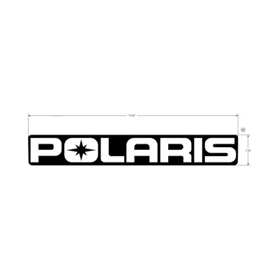 Polaris Tailgate Decal, White, for RANGER Models, Genuine OEM - 7175576 - Image 1 of 2