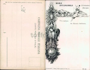RISORGIMENTO-ROMA INTANGIBILE-COMMEMORATIVA PRESA DI ROMA 1870 1900-D12-24 - Picture 1 of 1